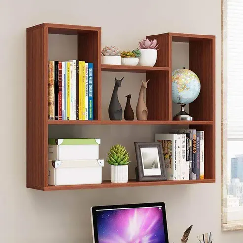 Wall Shelf11 Modern wooden wall mount bookcase - Image 1