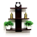 Wooden Wall Shelf for Home Decor Items, - Image 2